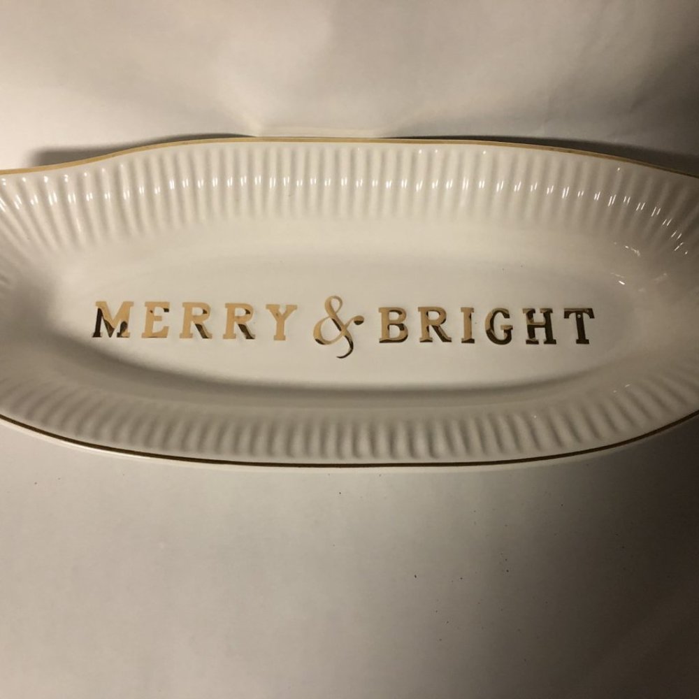 MUD PIE MERRY & BRIGHT LONG DISH